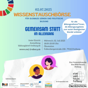 Flyer zur Wissenstauschbörse